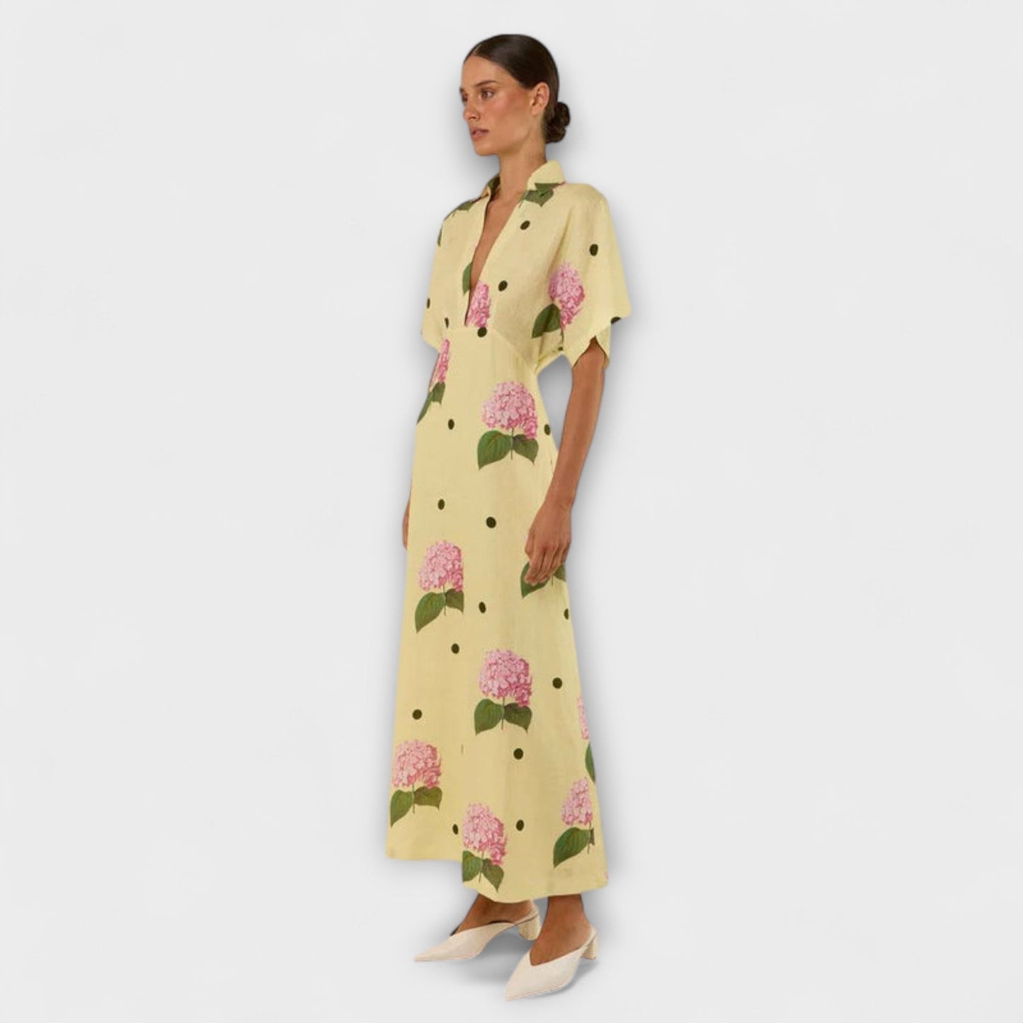 Kayla - Flödande Maxiklänning för Alla Tillfällen