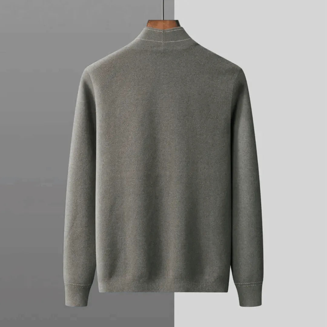 Herrstickad Cardigan för Smart Casual Stil