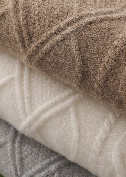 Herrens Kabelstickade Crew Neck Tröja - Mysig Vinter Nödvändighet