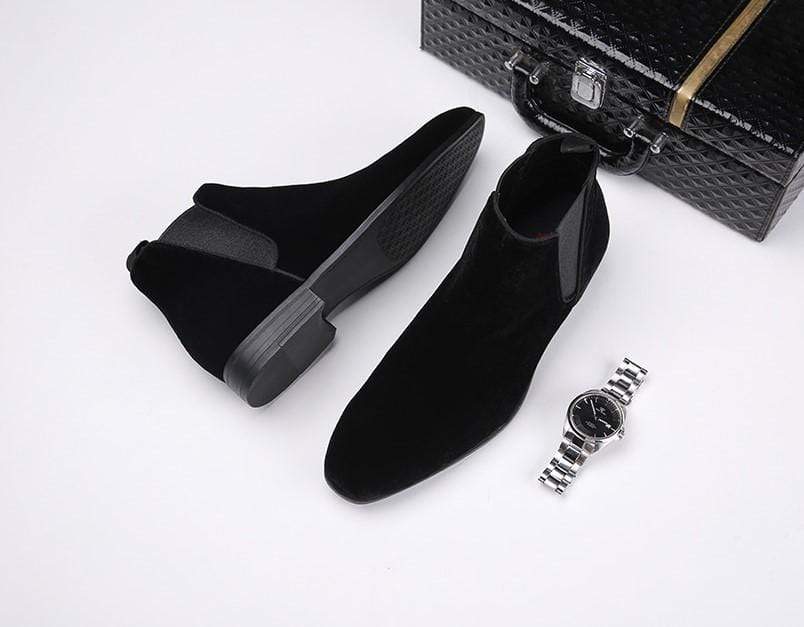 Herrens Beiga Ankel Chelsea Stövlar för Stiliga Tillfällen