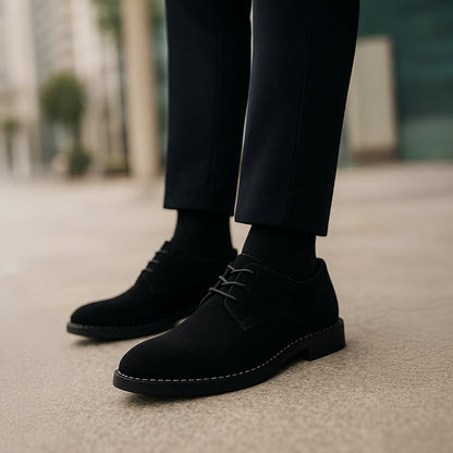 Herrars Suede Snörade Finskor för Bröllop och Formella Evenemang