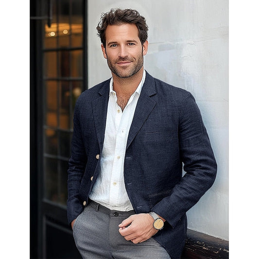 Herrklassisk Blazer – Stilig Klädsel för Alla Säsonger