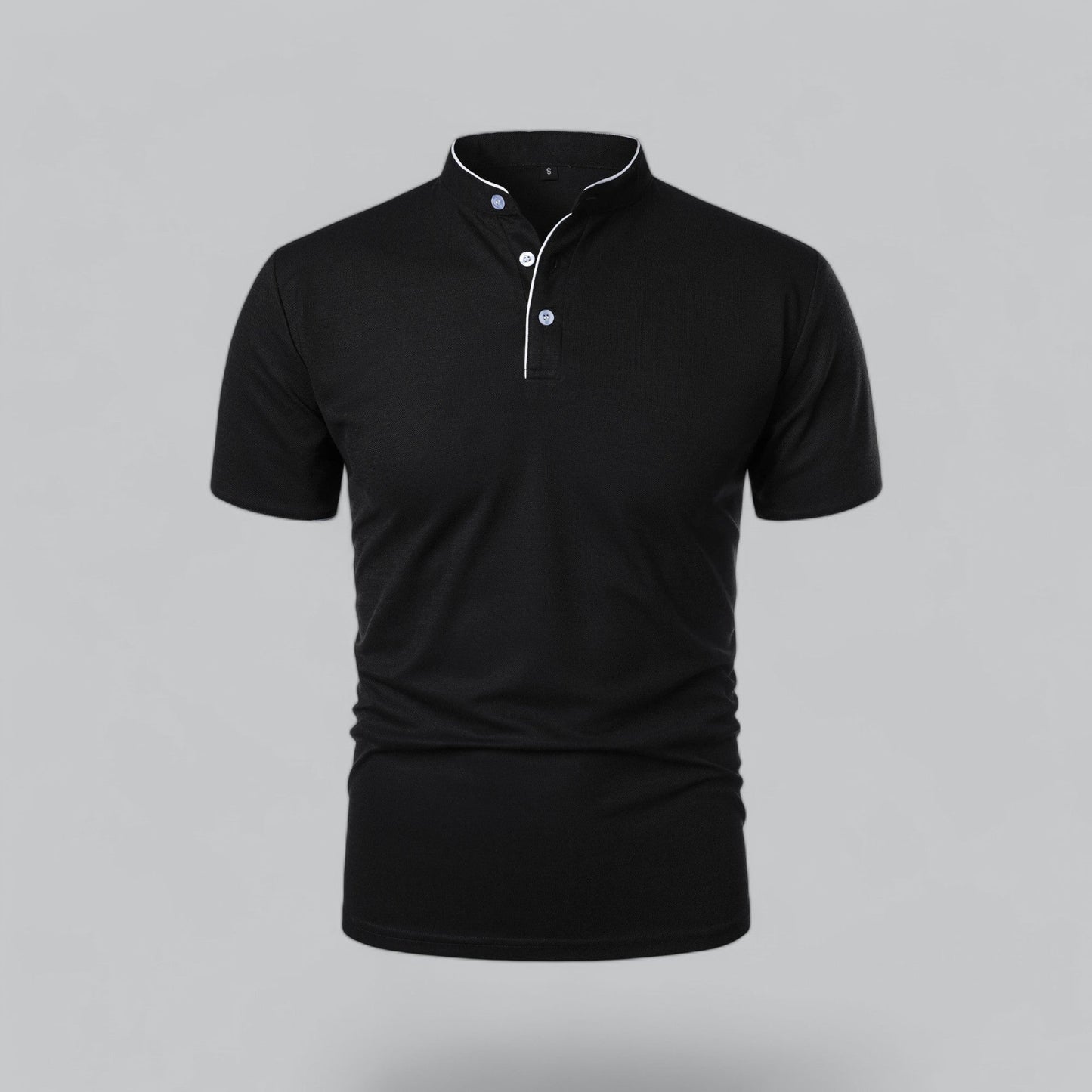Herrens Kraglös Polo T-shirt – Klassisk Stil för Alla Tillfällen