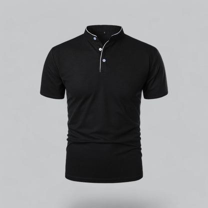 Herrens Kraglös Polo T-shirt – Klassisk Stil för Alla Tillfällen