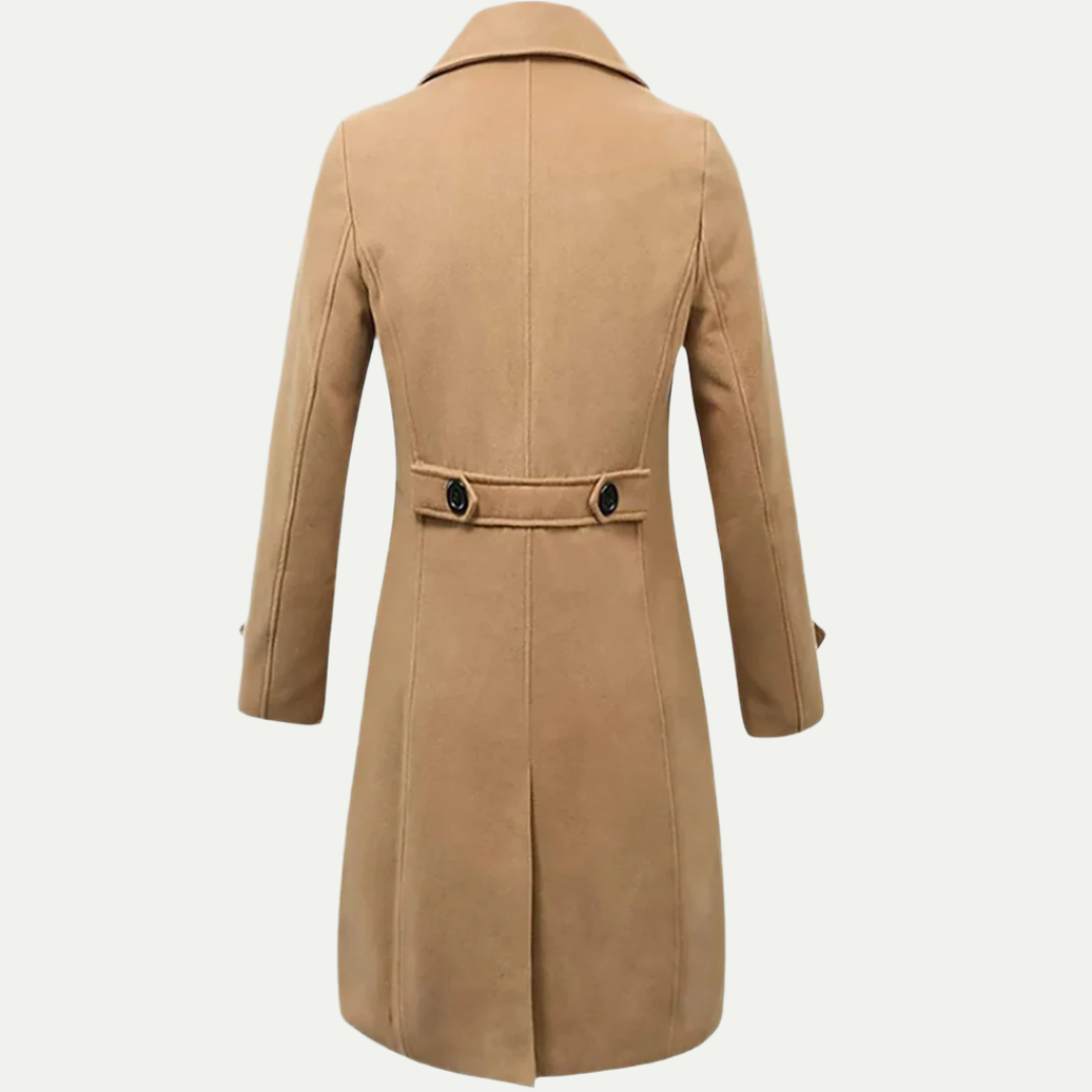 Herrens Långlinje Trench Coat - Italiensk Stil för Alla Tillfällen