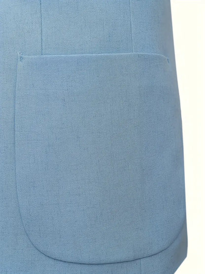 Herrens Platta Krage Kostym för Bröllop & Kontorsbruk