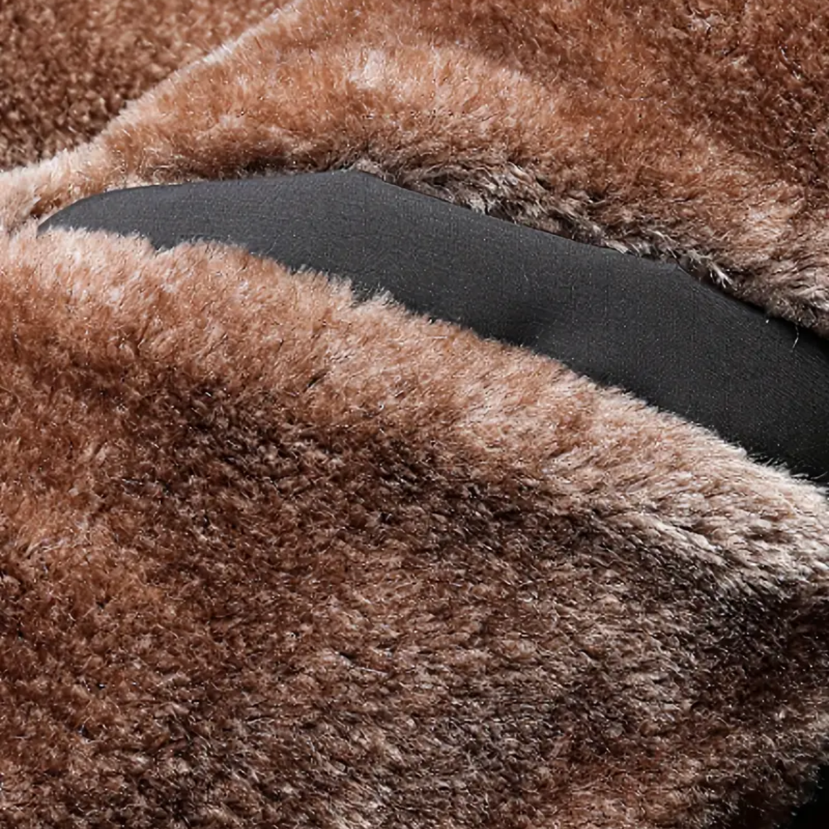 Herrjacka med fleecefoder och dragkedja för vinter och vardagsstil