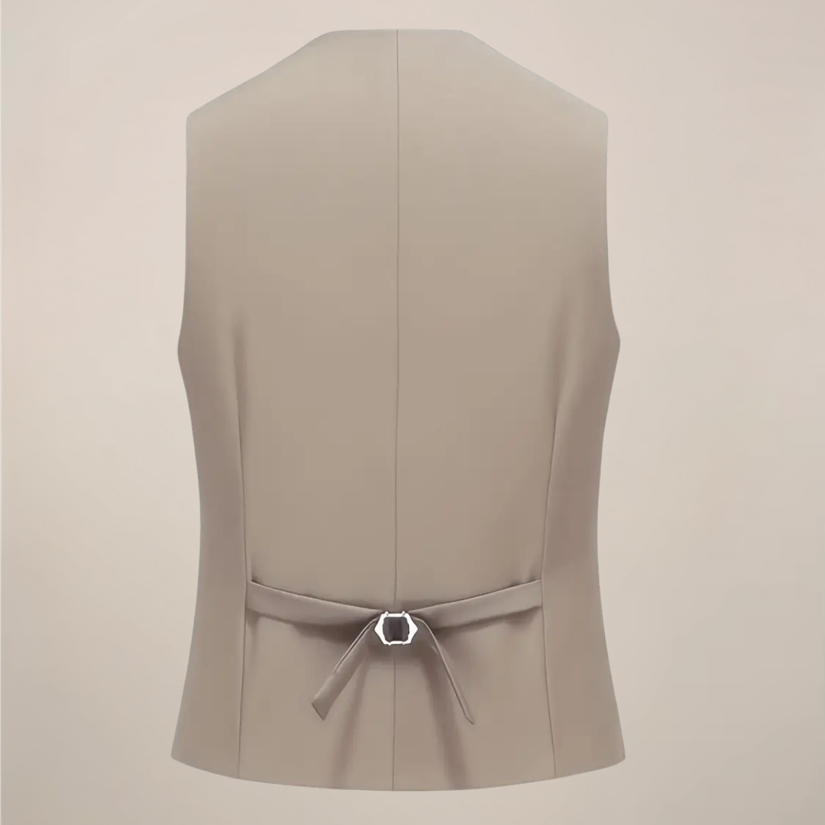 Herrarnas Khaki Tre-delade Kostym – Slim Fit Frack för Bröllop och Formella Evenemang