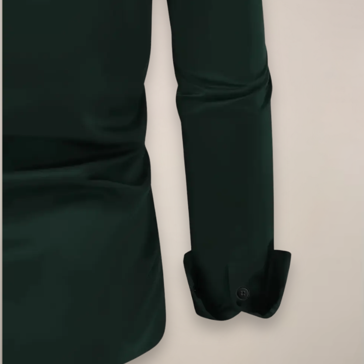 Herrskjorta med lång ärm – Klassisk Notch-krage för Alla Tillfällen