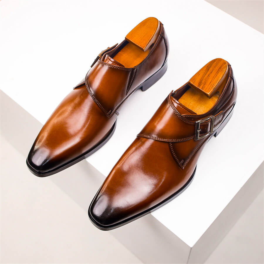 Herrarnas Monk Strap Kängor - Klassisk Stil för Formella Evenemang