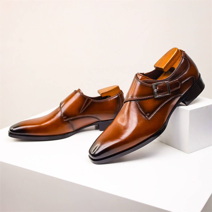 Herrarnas Monk Strap Kängor - Klassisk Stil för Formella Evenemang