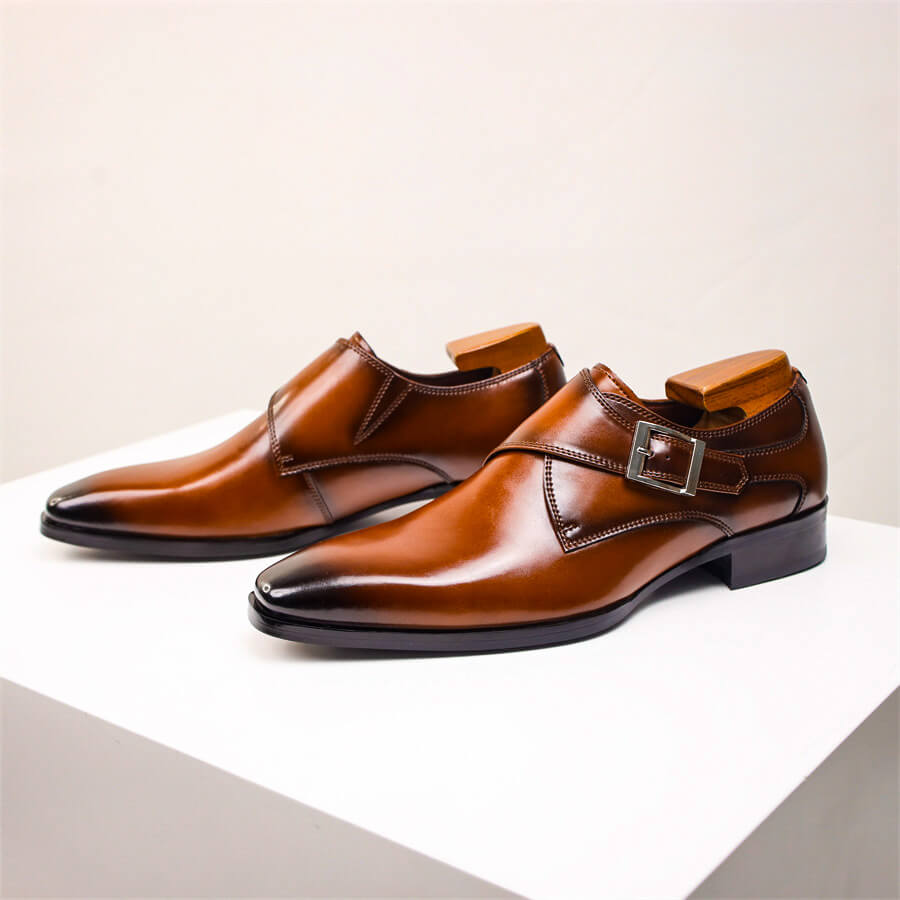 Herrarnas Monk Strap Kängor - Klassisk Stil för Formella Evenemang