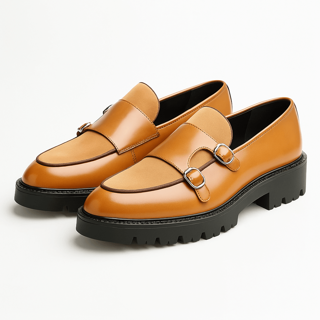 Herrars Monk Strap Loafers – Stilsäkra Dress Skor för Alla Tillfällen