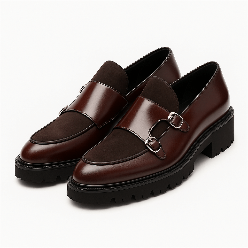 Herrars Monk Strap Loafers – Stilsäkra Dress Skor för Alla Tillfällen