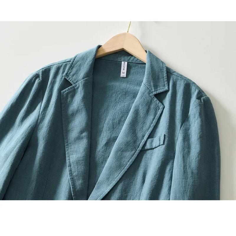 Herrarnas Linne Blazer för Smart-Casual Evenemang