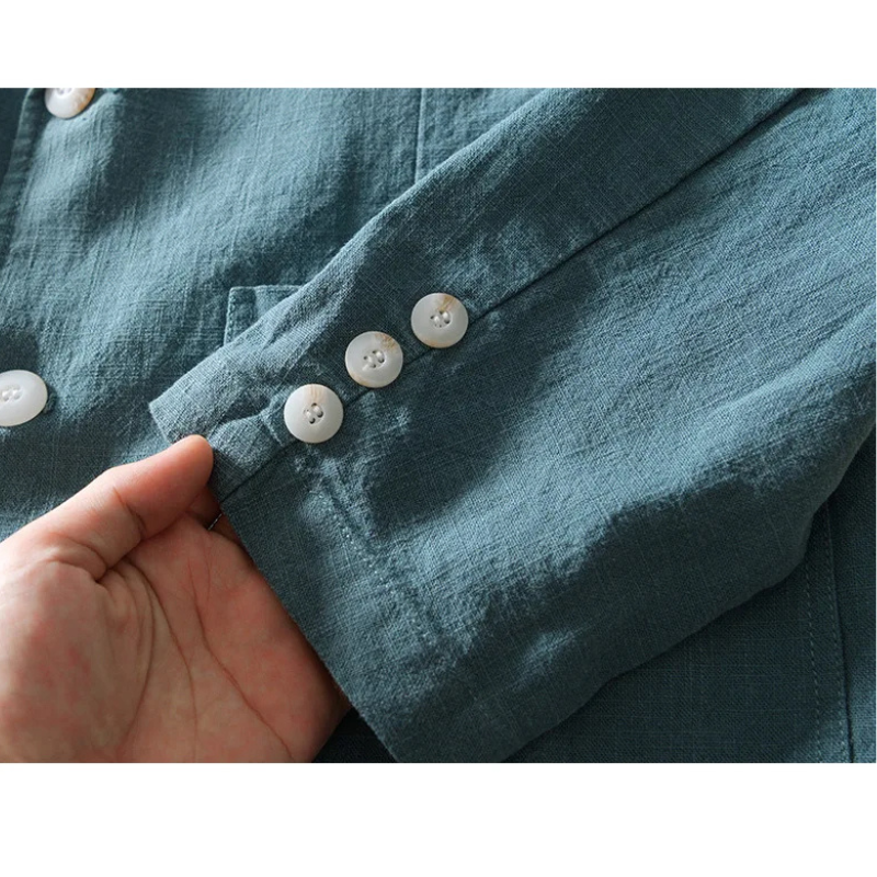 Herrarnas Linne Blazer för Smart-Casual Evenemang