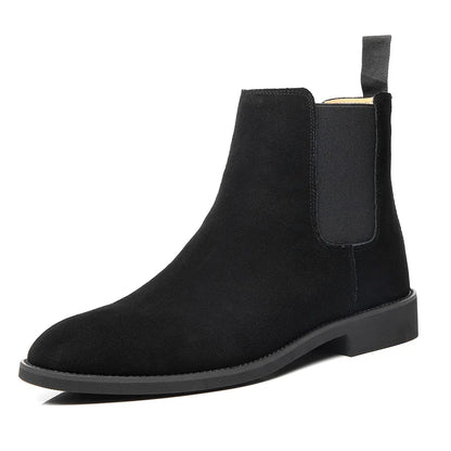 Herrars Retro Chelsea Boots - Stilig Medelhög Ankeldesign för Alla Tillfällen
