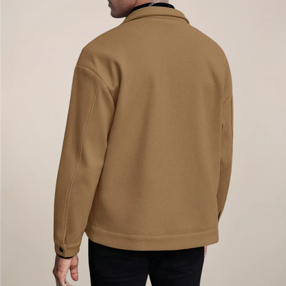 Stilren Knäppjacka för Män för Höst och Vinter