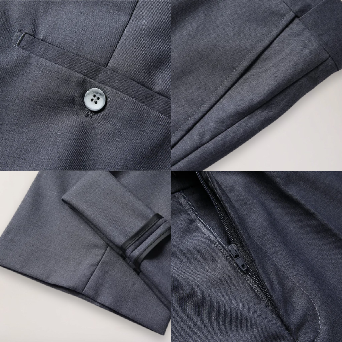 Herrars Tvådelade Formella Kostym – Blazer och Byxor