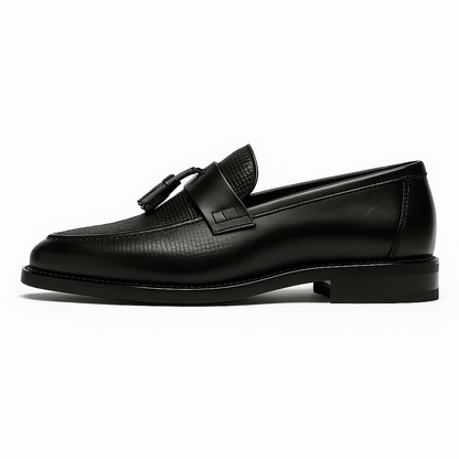 Herrarnas Vävt Fringed Loafers – Chic Skor för Alla Tillfällen