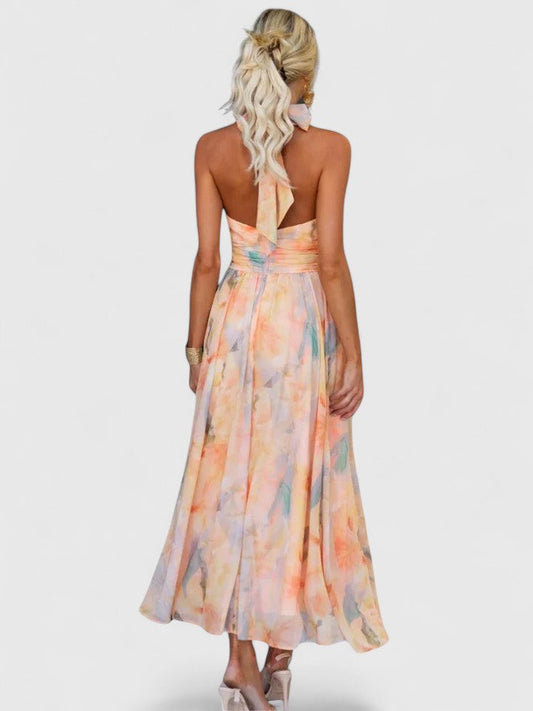 Caryzanna | Chic Midi Klänning för Alla Tillfällen