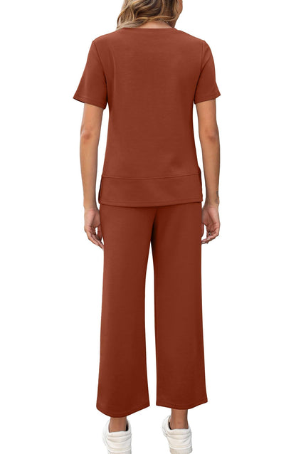 Carmel | Chic Stickad Lounge Set för Vardagsbruk