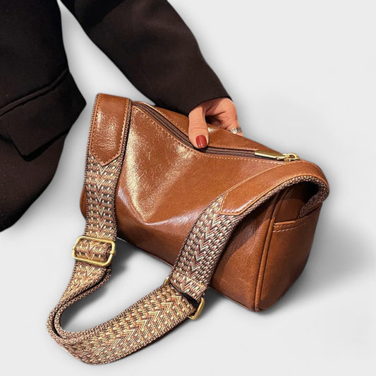 Olivia - Chic Vintage Crossbody-väska för vardagsbruk