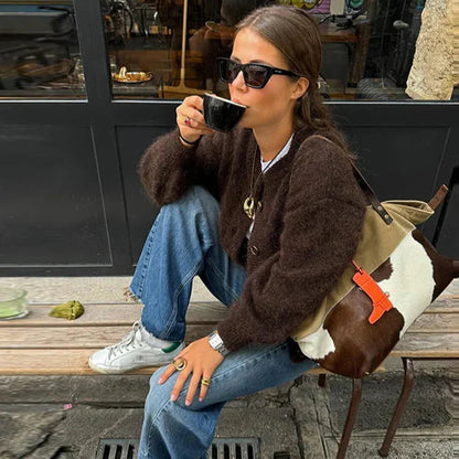 Chic Knapp-up Cardigan för Varje Tillfälle