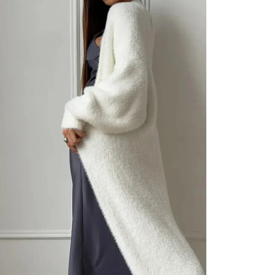 Chic Stickad Cardigan för Vardagsstil