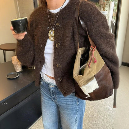 Chic Knapp-up Cardigan för Varje Tillfälle