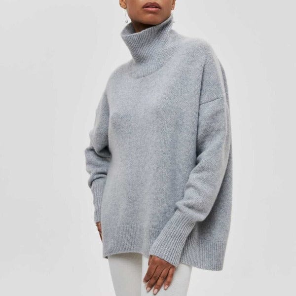 Patricia - Mysig Stickad Turtleneck för Alla Tillfällen