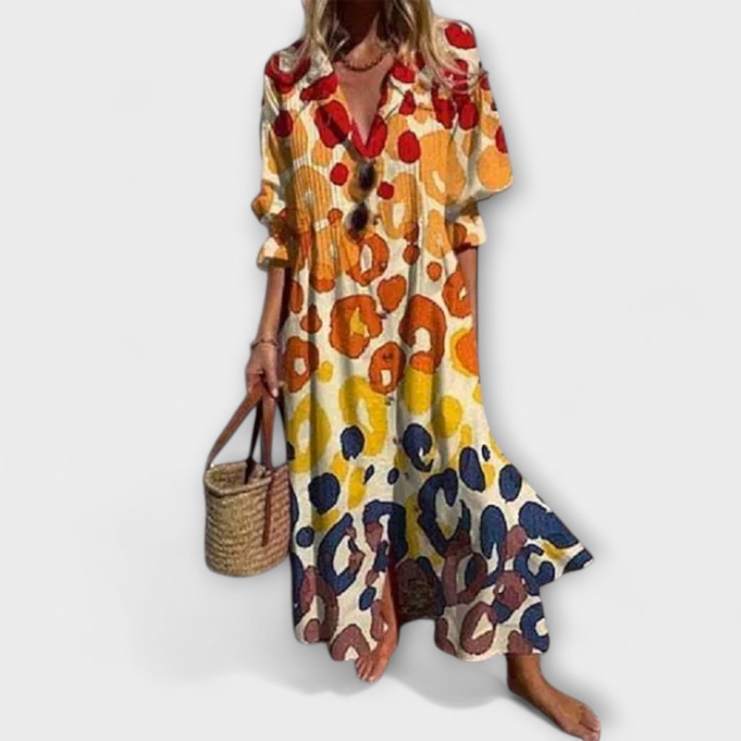 Lila - Smickrande Maxi Klänning för Enkelt Stil