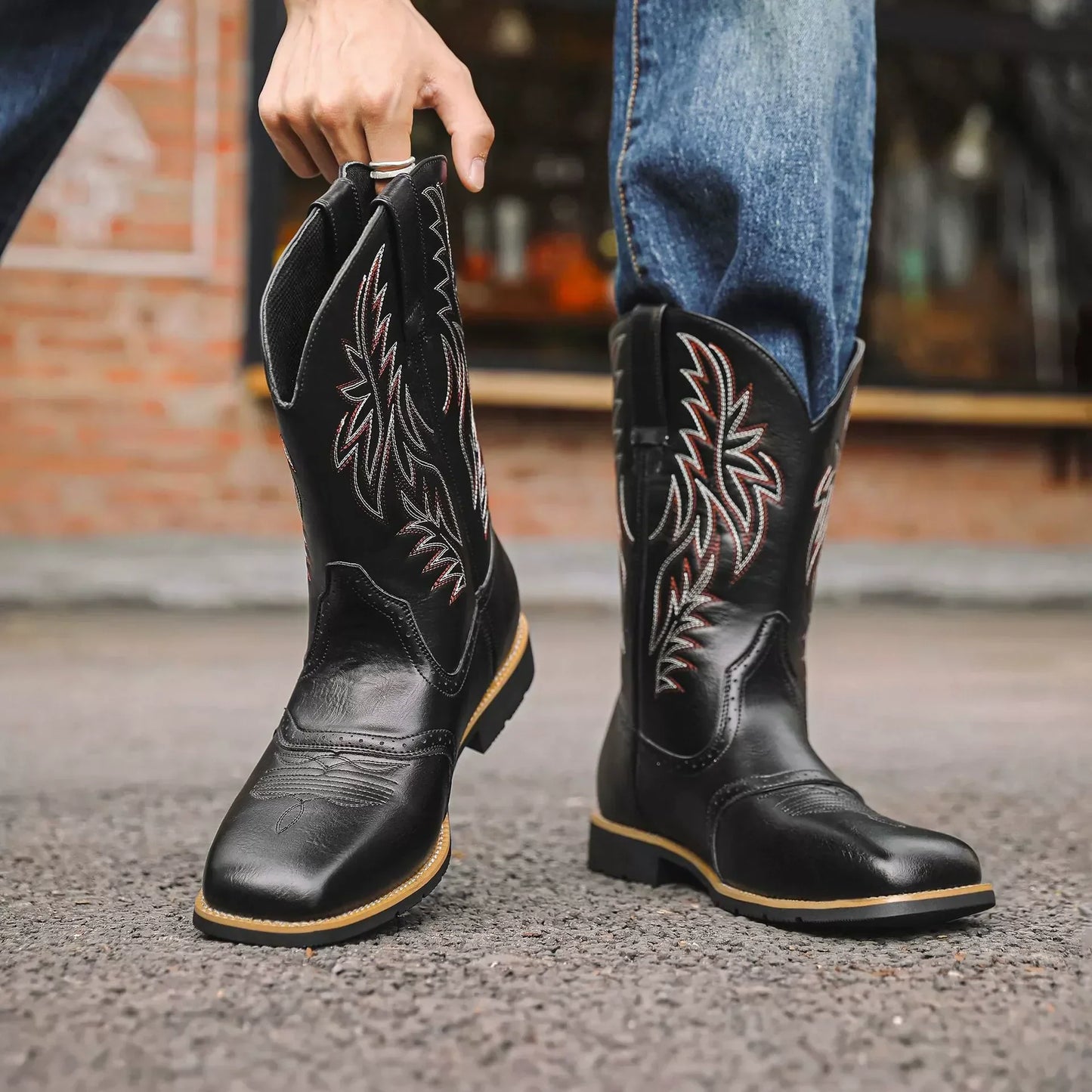 Martin | Westernstil Cowboy Boots för Män - Skapade för Äventyr
