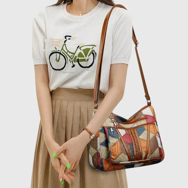 Konst-Inspirerad Handväska för Chic Tillfällen