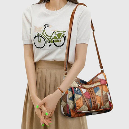 Konst-Inspirerad Handväska för Chic Tillfällen