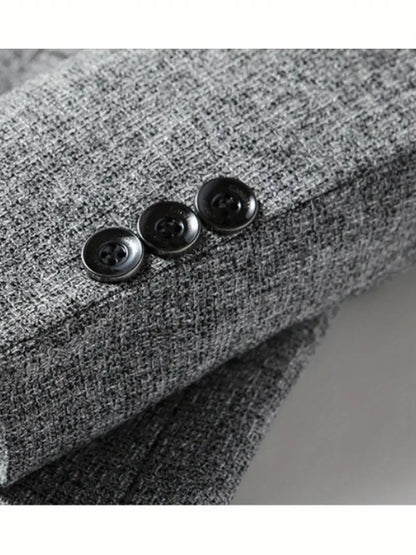 Vår Slim Fit Herr Blazer - Avslappnad Stil för Alla Tillfällen