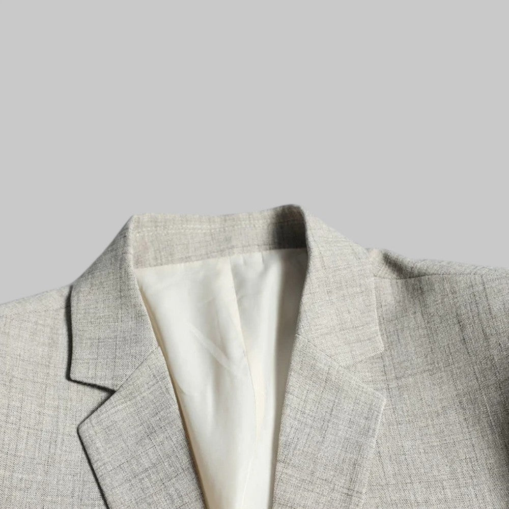 Stilig Två-Knappars Blazer för Män
