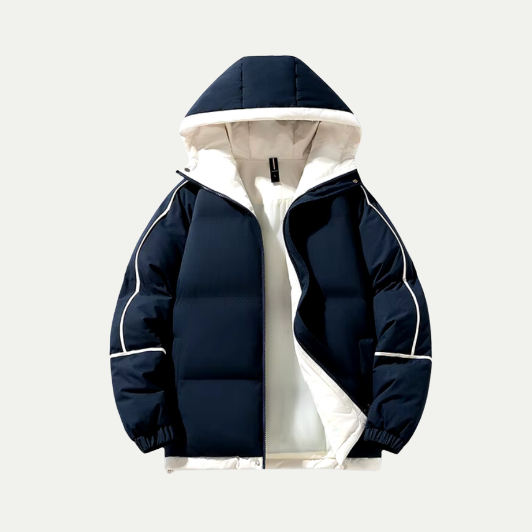 Unisex Huva Puffer Parka för Vinteräventyr