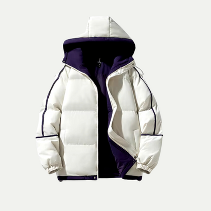 Unisex Huva Puffer Parka för Vinteräventyr