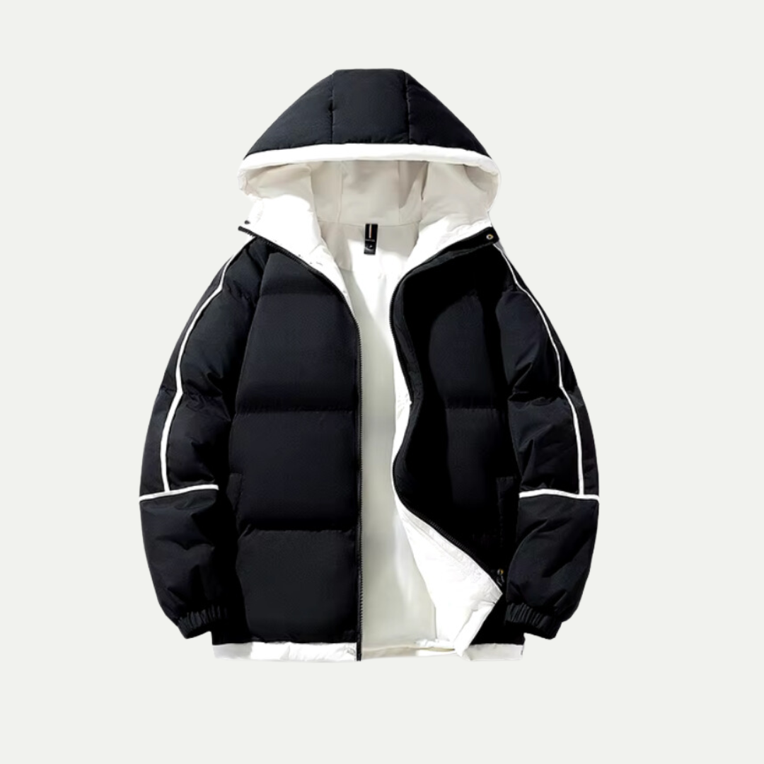 Unisex Huva Puffer Parka för Vinteräventyr