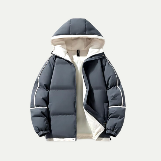 Unisex Huva Puffer Parka för Vinteräventyr