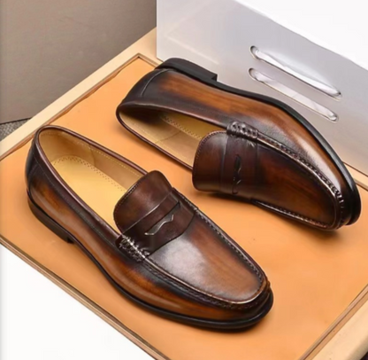 Chic Vegansk Konstläder Slip-On Loafers för Arbete & Evenemang