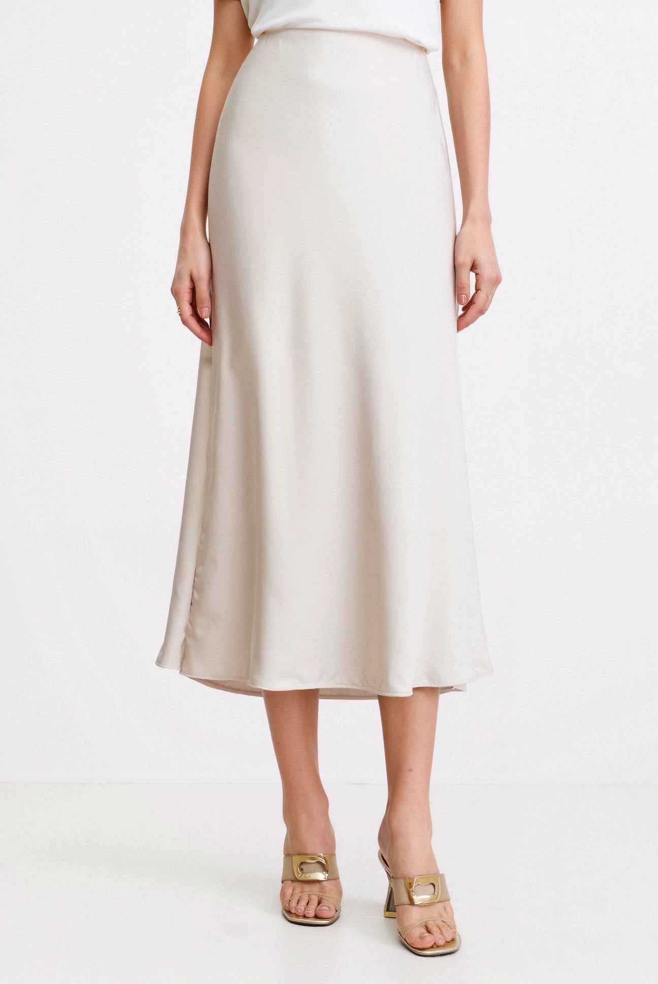 Chic Högmidjad Maxikjol för Vardagsbruk