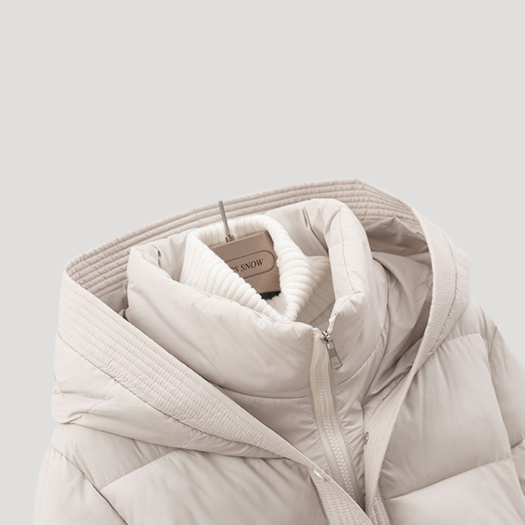 Stilig Huva Pufferjacka för Vinterbruk