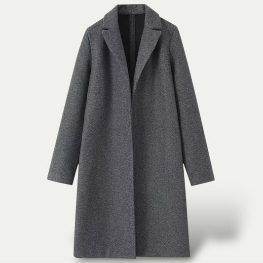 Kvinnors Lång Trench Coat - Stilren Ytterjacka för Alla Tillfällen
