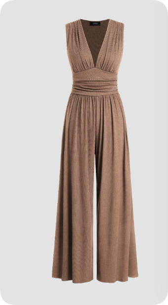 Chic Damernas ärmlös jumpsuit för alla tillfällen