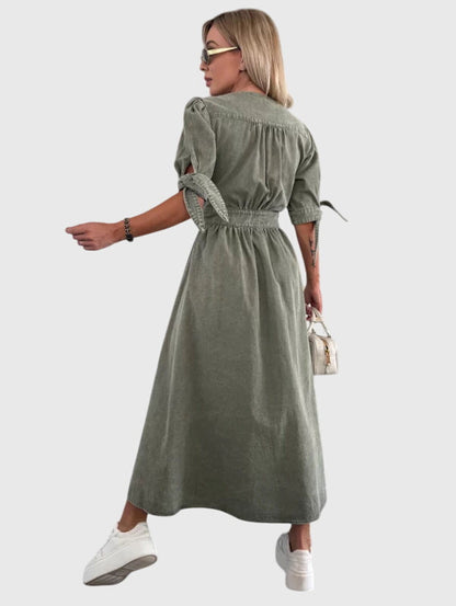 Sophia™ | Chic Denimklänning för Varje Tillfälle