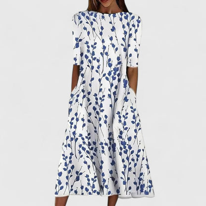 Chic Midi Klänning för Alla Tillfällen