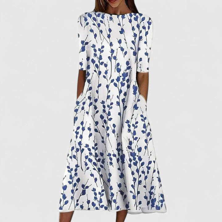 Chic Midi Klänning för Alla Tillfällen