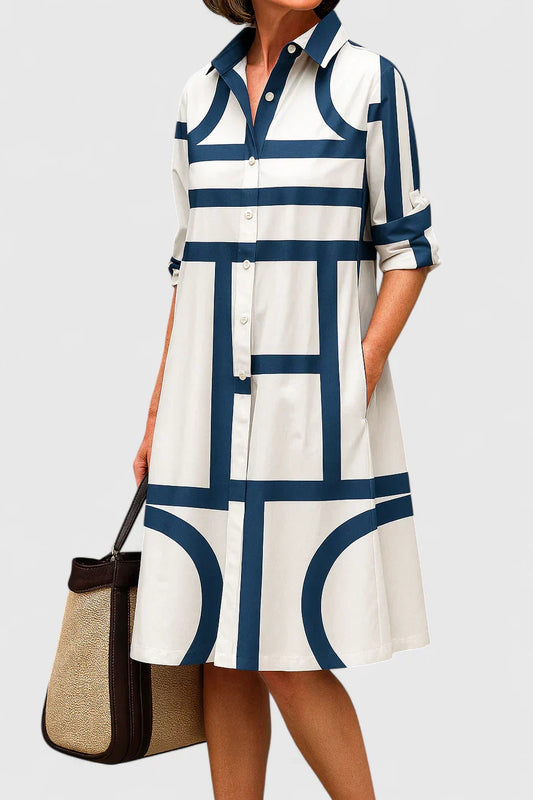 Skarlette | Chic Midi Klänning för Alla Tillfällen